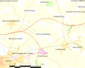 Poziția localității Ectot-lès-Baons