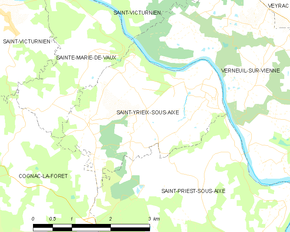 Poziția localității Saint-Yrieix-sous-Aixe