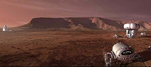Mars-manned-mission vehicle (NASA Human Explor...
