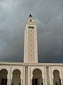 Minaret i El Abidine-moskeen i Kartago i Tunisia.