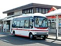 2023年度から運用されているミヤコーバス色の車両の一例 日野・ポンチョ