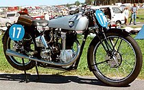 De NSU 350cc-racers uit het eind van de jaren dertig hadden nog alle kenmerken van Walter Moore die ook de Norton-racers had ontwikkeld