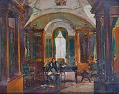 Napoléon à l’intérieur de la bibliothèque de la Malmaison