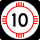 State Road 10 marker