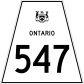 Highway 547 shield