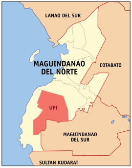 Upi na Maguindanao do Norte Coordenadas : 7°0'38.00"N, 124°9'46.55"E
