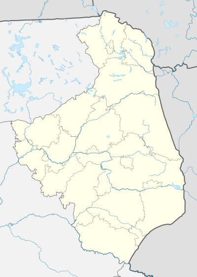 Mapa konturowa województwa podlaskiego