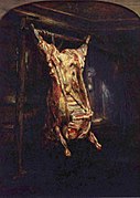 Rembrandt van Rijn: Slaughtered Ox, 1655