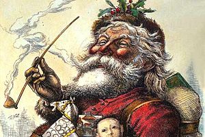 English: Portrait of Santa Claus, by Thomas Na...