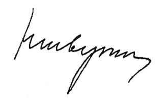 signature de Nikolaï Chvernik