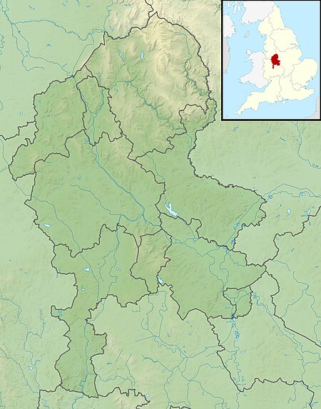 a map of Staffordshire with blue dots across the southern areas and into Shropshire to the west.
