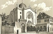 Die 1938 zerstörte Synagoge in Stuttgart