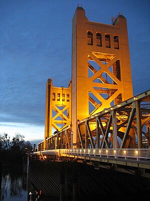 Tower Bridge in Sacramento, CA