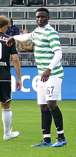 Victor Wanyama playing for Celtic in 2012