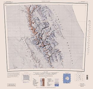 Kartenblatt mit Bastien Range