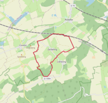 Mapa OpenStreetMap (OSM) de Zarbeling, Moselle