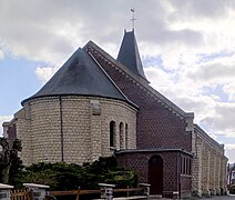 Le chevet de l'église.