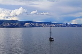 The Primorsky Range rising above the western shores of Lake Baikal.