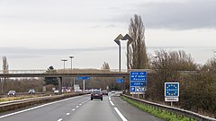 Autostrada A2 kilometr przed granicą francusko-belgijską