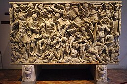 On the Ludovisi sarcophagus 10 2023 - Palazzo Altemps, Roma, Lazio, 00186, Italia - Sarcofago Grande Ludovisi (Grande Ludovisi sarcophagus) - Arte Romana - Photo Paolo Villa FO232047 ombre gimp bis.jpg