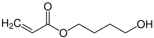 Strukturformel von 4-Hydroxybutylacrylat