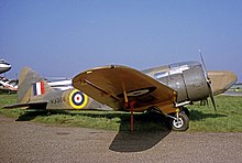 Preserved Oxford I wearing wartime colour scheme. Now displayed at the Imperial War Museum at RAF Duxford Airspeed AS.10 Oxford V3388 G-AHTW STAV 02.10.71 edited-3.jpg