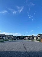 An Owens Cross Roads neighborhood street