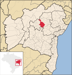 Morro do Chapéu – Mappa