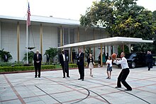 President Obama at Roosevelt House, November 2010, photograph by Pete Souza Barack Obama at the U.S. Ambassador's residence in New Delhi, India.jpg