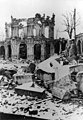 Aspect du Wallpavillon après les bombardements de 1945.