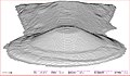 3DCGで描画。後円部方向から見る