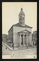 L'église restaurée en 1874 et 1910.