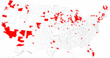 Christian Reformed Churches in the US by county, 2008 Christian Reformed Churches in the USA by county, 2008.gif