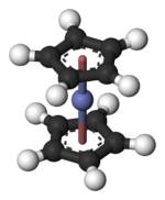 Ball-and-stick model of cobaltocene