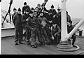 Seemannsschüler mit ihren Pudelmützen auf dem Segelschulschiff Passat – 1962