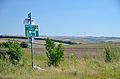 La EV9 (ici la route cyclable autrichienne 91) entre Mistelbach et Poysdorf en Basse-Autriche, Autriche