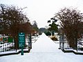 L’école de botanique en hiver, vue vers l’Est
