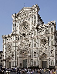 Catedral de Florença, fachada do século XIX