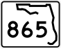 State Road 865 marker