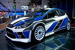 Ford Fiesta RS WRC at the Paris Motor show Launch