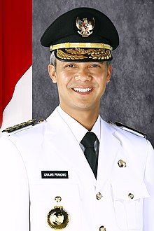 Ganjar Pranowo's first portrait as governor of Central Java (2013) Gubernur Jawa Tengah Ganjar Pranowo.jpg