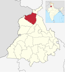 Distretto di Gurdaspur – Mappa