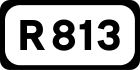 R813 road shield}}