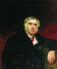 Портрет Крылова Карла Брюллова, 1839 г.