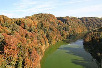 Schiffenensee in der Herbstsonne