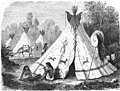 Camp d'Indiens Comanches (Le Tour du monde, 1860).