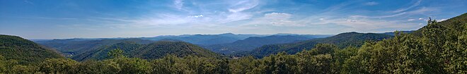 Les Cévennes vues depuis le col d'Uglas