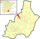 Расположение муниципалитета Тихола на карте провинции