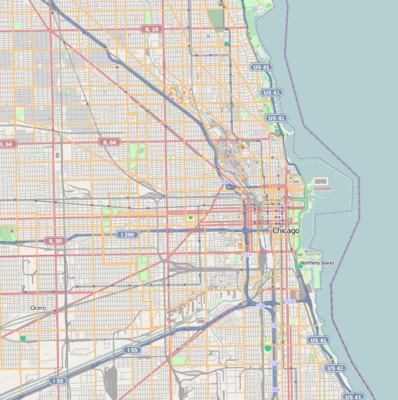 Location map United States Chicago