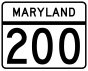 Maryland Route 200 marker